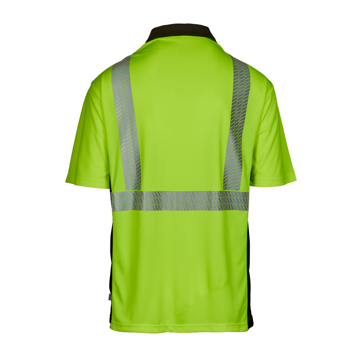Picture of Max Apparel MAX410 Class 2 Polo Shirt, Safety Green/Black Bottom